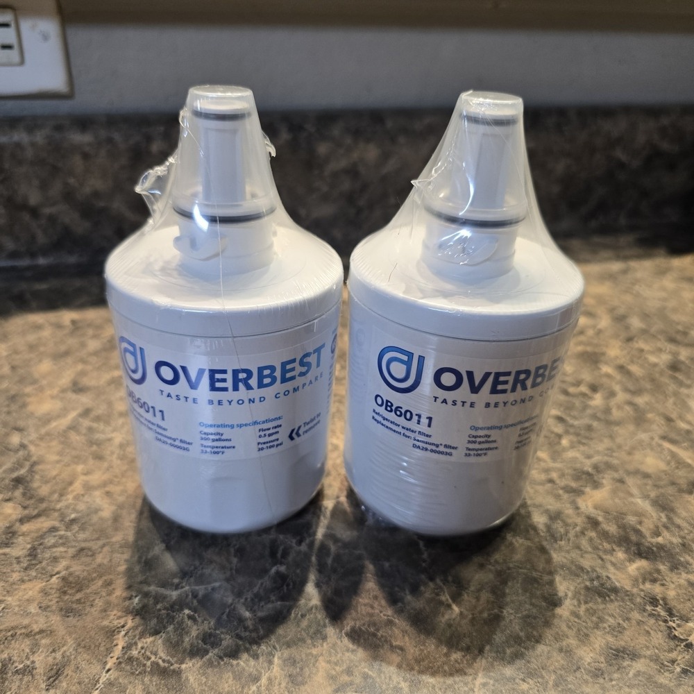 2 OVERBEST refrigerator water filters OB-6011 compatible w/samsung DA29-00003G‎